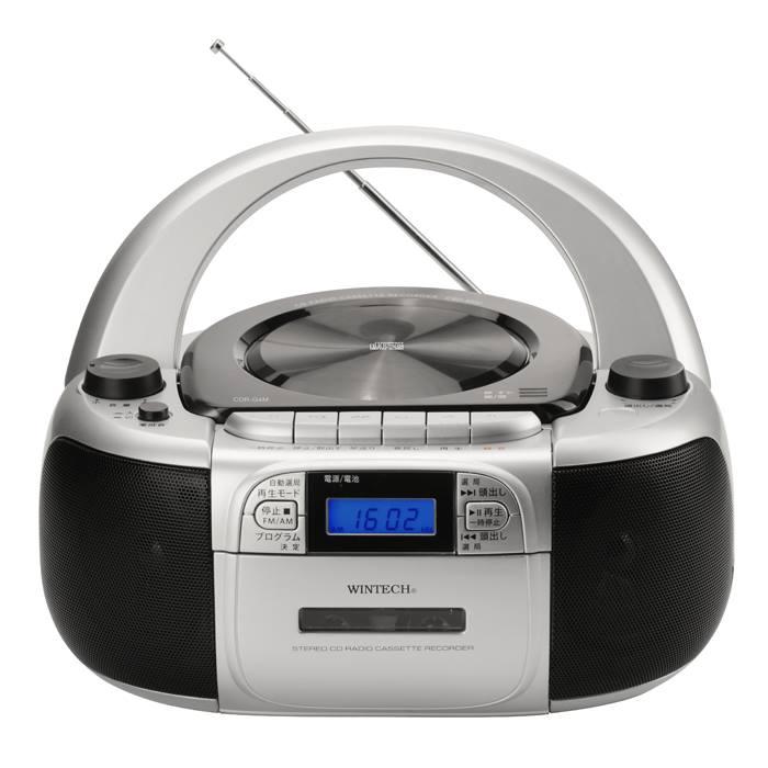 WINTECH CDラジカセ CDR-G4M CD ラジオ AM FMラジオ カセット AC WINTECH CDラジカセ CDR-G4M CD ラジオ AM FMラジオ カセット AC