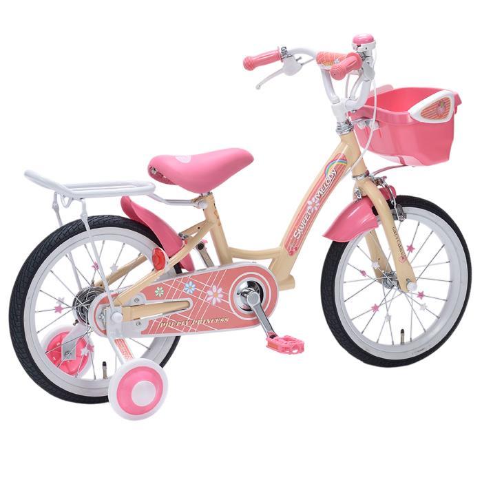 補助輪付 自転車 マイパラス 子供用自転車 16インチ MD-12-AP アプリコット キッズバイク 女の子 沖縄・離島配送不可 代引不可_2