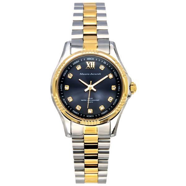 レディース 腕時計 ソーラー電源 SOLAR MauroJerardi MJ038-2 マウロジェラルディ ステンレス 無垢 ソーラーレディス 電池交換不要 クォーツ ３針 ウォッチ