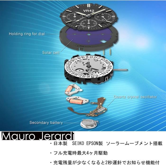 腕時計 レディース ソーラー電源 セラミックベルト MJ042-2 マウロ