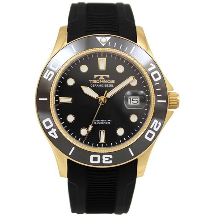 TECHNOS（テクノス） 腕時計 メンズ T6C21-BG 10気圧防水 セラミック 