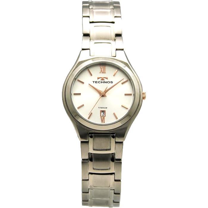 TECHNOS（テクノス） レディース 腕時計 T9873-IS オールチタン 3針