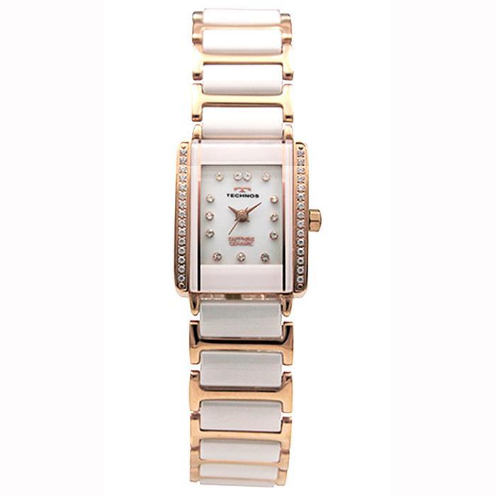 TECHNOS（テクノス） レディース 腕時計 T9932PW 角型