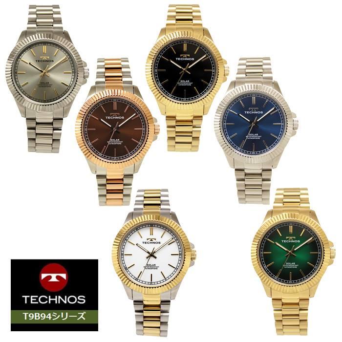 ソーラー 腕時計 メンズ ウォッチ テクノス TECHNOS T9B94-PA オールステンレス  3針 クォーツ バタフライ バックル 電池交換不要｜y-takarabako｜09