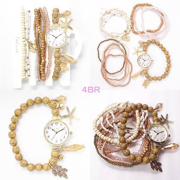 時計とアクセサリーのセット ブレスレット ストラップ 女性 時計 セット イヤリング