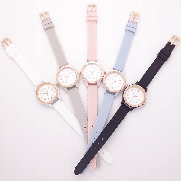 レディス 腕時計 シリコンベルト カラフル ウォッチ Ym023 マドレ 日本製ムーブ使用 レディース おしゃれ かわいい 見やすい 軽量 パステル 最上の品質な