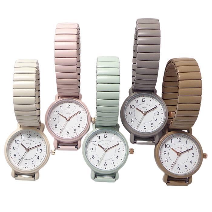 レディース 腕時計 ジャバラ エクステンションベルト YM080 ソルベ