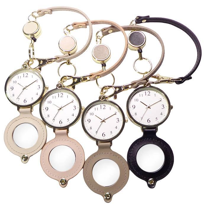 携帯 時計 バックチャーム ストラップ ウォッチ & 置時計 YM083 ミラー