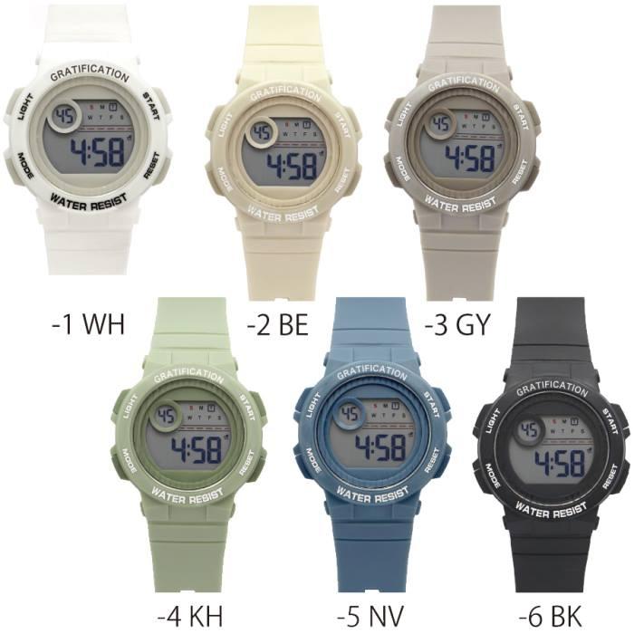 デジタル腕時計 6本セット field work（フィールドワーク） デジタル ウォッチ ユニセックス 男女
