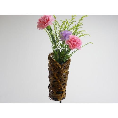 花器 まゆかご 8cm 竹かご 掛かご 花入 花瓶 篭 竹を編んだ 花器 まゆかご 8cm 竹かご 掛かご 花入 花瓶 篭 竹を編んだ