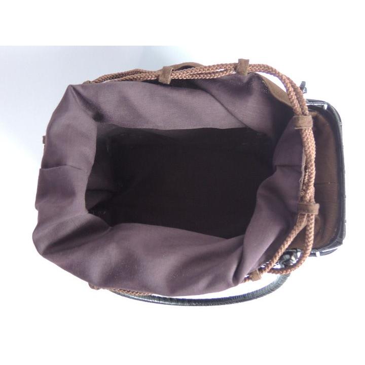 竹バッグ 角長 黒 四角 25cm 41番 竹かご かごバッグ マルシェ 竹バッグ 角長 黒 四角 25cm 41番 竹かご かごバッグ マルシェ