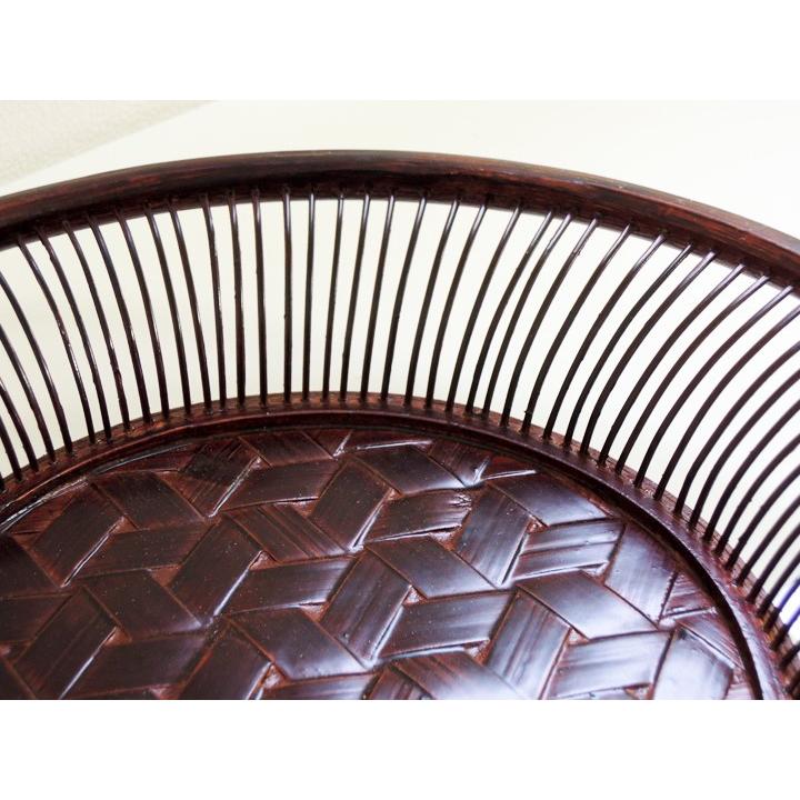 菓子器 フタ無し 竹製 お茶菓子入れ 職人手作り 職人の技術が結集した