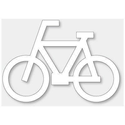 自転車マーク 白 路面表示シート 835-011 ユニット 700×1000mm :835-011:トモエモン - 通販 - Yahoo!ショッピング
