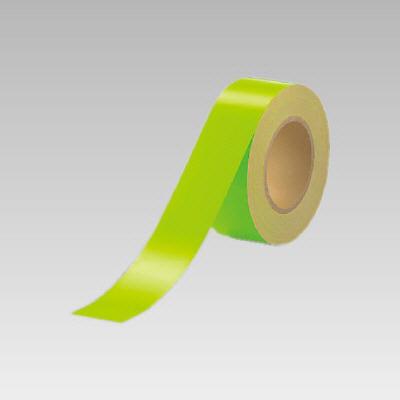 蛍光テープ　黄　黄緑　オレンジ　863-19　蛍光テープ　粘着性あり　50mm幅×20ｍ巻　(0.2mm厚)　ユニット　UNIT