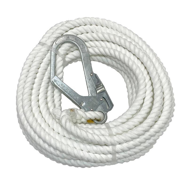 親綱ロープ 25m×16mm エステルスパン 白 名古屋製鋼 親綱 ロープ 親綱ロープ 25m×16mm エステルスパン 白 名古屋製鋼 親綱 ロープ