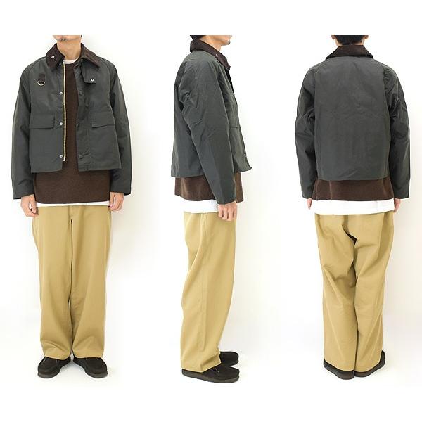 美品★Barbour SPEY オイルドジャケット グリーン ユニセックス M Barbour（バブアー） スペイ ワックスジャケット Barbour Spey MWX1212