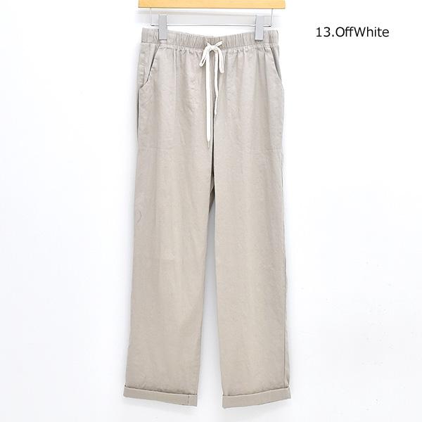 Cafune（カフネ） コットンリネンロールアップパンツ 625605
