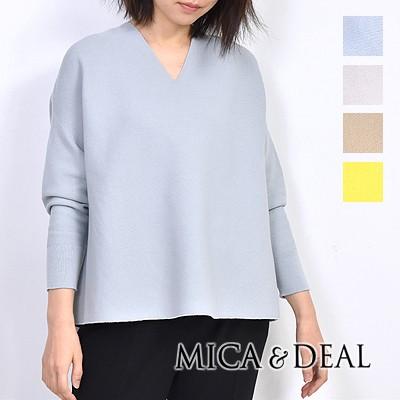 MICA&DEAL マイカ＆ディール ホールガーメントVネックニット D19A017