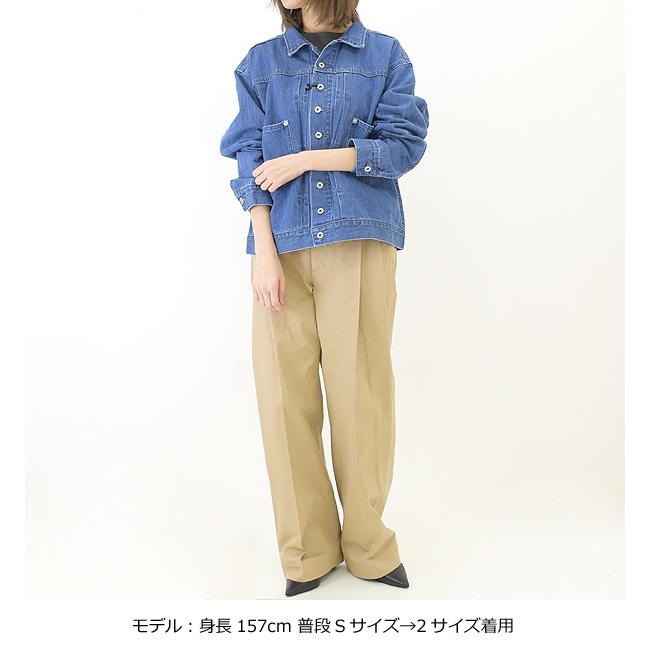 22ss✨グランマママドーター オーガニックコットンデニムジャケット ワイド GRANDMA MAMA DAUGHTER グランマ ママ ドーター オーガニック