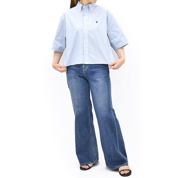 ジムフレックス　ストライプワイドシャツ GYMPHLEX（ジムフレックス） ブラウス シャツ 「別注」Gymphlex