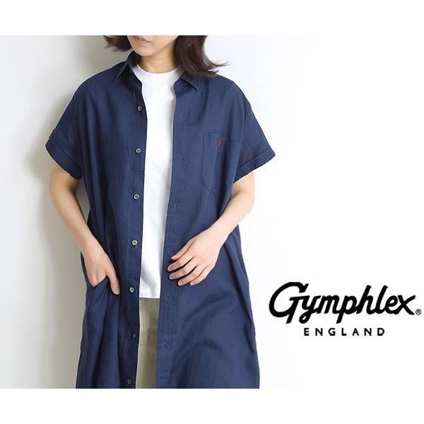 期間限定送料無料 Gymphlex ジムフレックス リネン半袖シャツワンピース J 1098kls レディース おしゃれ人気 Www Yalaphone Com