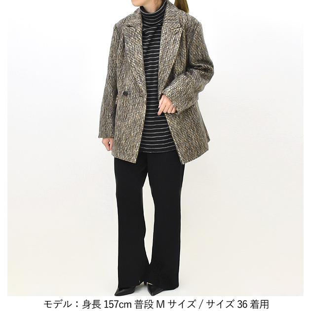 レディース MACPHEE マカフィーモヘヤミックスシャギージャケット