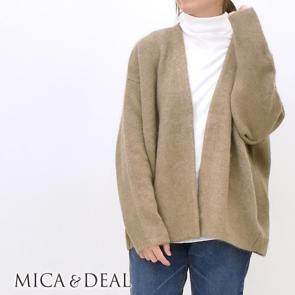 MICA＆DEAL マイカアンドディール ラクーンカーディガン ノーカラー