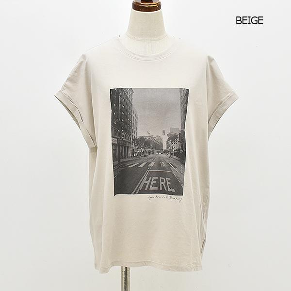 MICA&DEAL マイカアンドディール シティフォトプリントTシャツ MICA&DEAL マイカアンドディール シティフォトプリントTシャツ