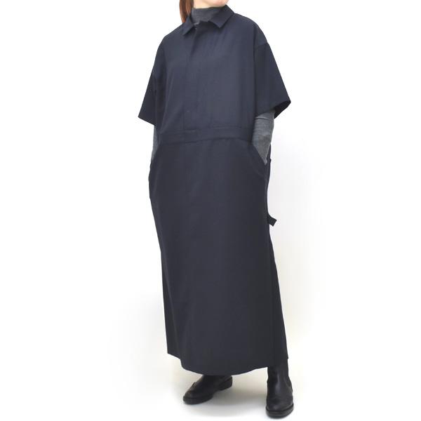 【美品】mizuiroind ミズイロインド 1-230121 カラー77 ミズイロインド mizuiro ind ペインター ライク ワンピース レディース