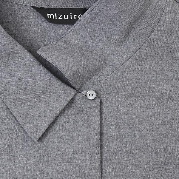 mizuiroind ハーフスリーブシャツ　グレー mizuiroind（ミズイロインド） 【セール/30%OFF】mizuiro ind ハーフ