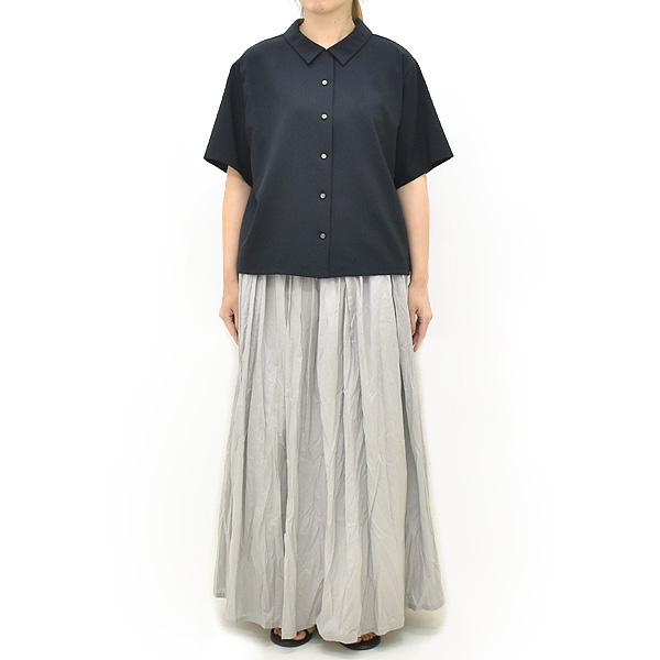 mizuiroind ハーフスリーブシャツ　グレー mizuiroind（ミズイロインド） 【セール/30%OFF】mizuiro ind ハーフ
