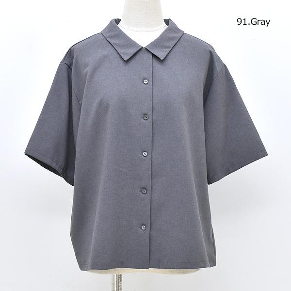 mizuiroind ハーフスリーブシャツ　グレー mizuiroind（ミズイロインド） 【セール/30%OFF】mizuiro ind ハーフ