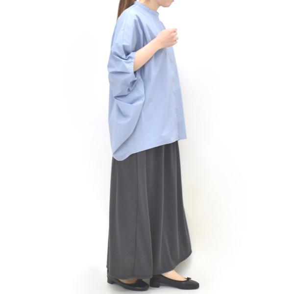mizuiroind（ミズイロインド） スタンドカラーコクーンシャツ 2-230133