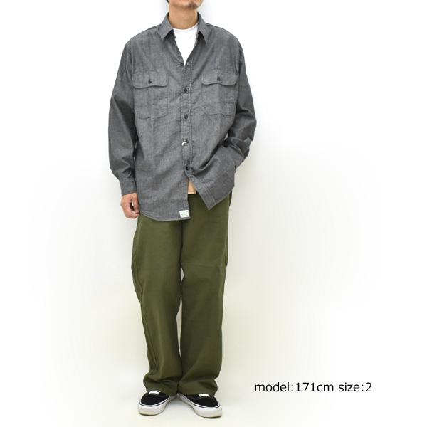 orSlow オアスロウ　ブラックシャンブレー 長袖シャツ ワークシャツ orSlow
