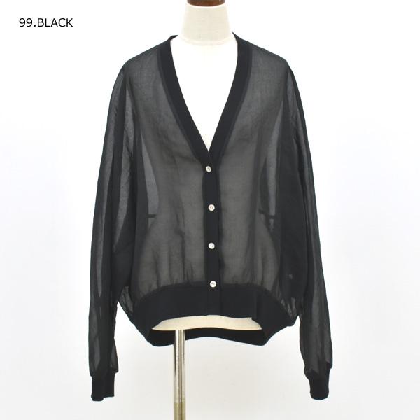 PASSIONE パシオーネ シアーオーガンジーカーディガン