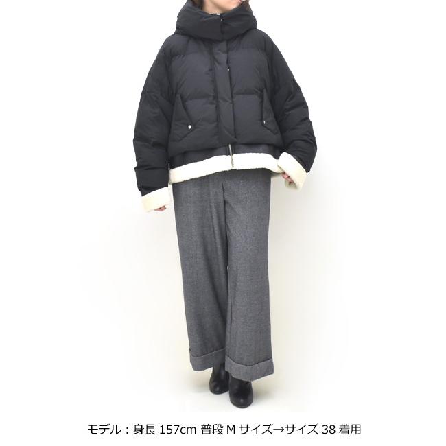 PASSIONE（パシオーネ） フード付きレイヤードダウンジャケット 546427