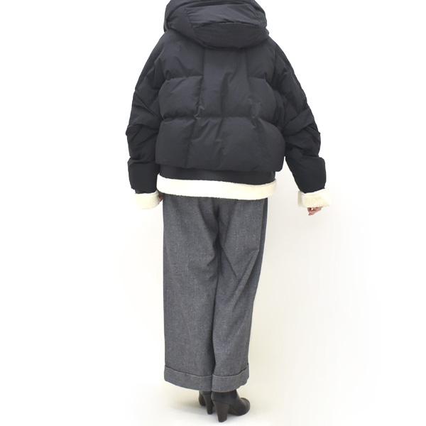 PASSIONE（パシオーネ） フード付きレイヤードダウンジャケット 546427