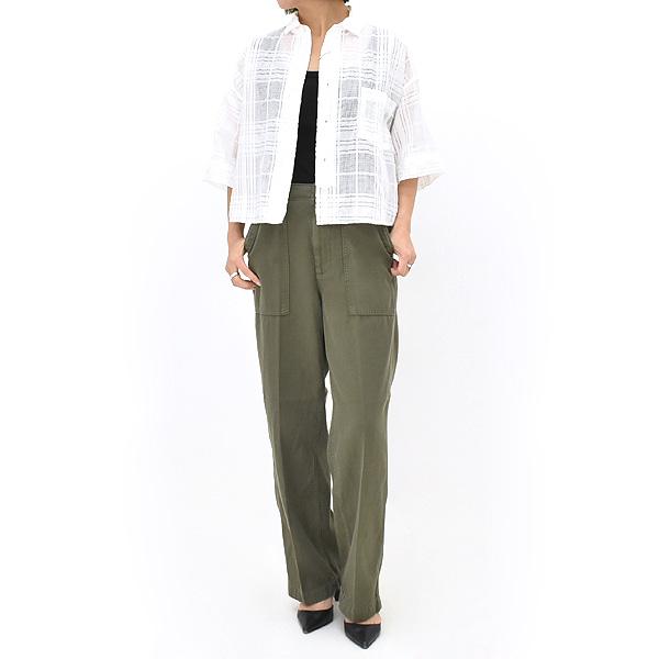 TICCA（ティッカ） レースチェックジャガード半袖シャツ TBES-091