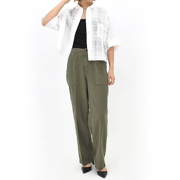 TICCA（ティッカ） レースチェックジャガード半袖シャツ TBES-091