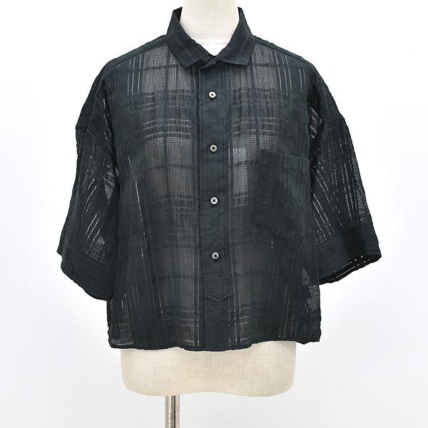 TICCA（ティッカ） レースチェックジャガード半袖シャツ TBES-091