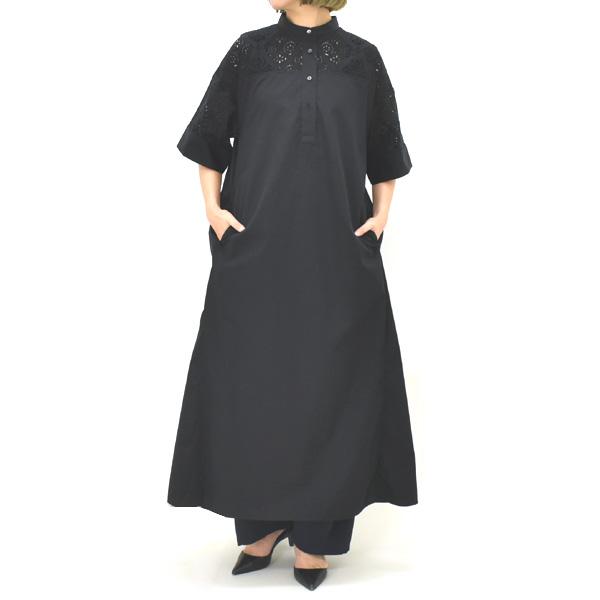 TICCA（ティッカ） レース半袖シャツワンピース TBES-102 レディース