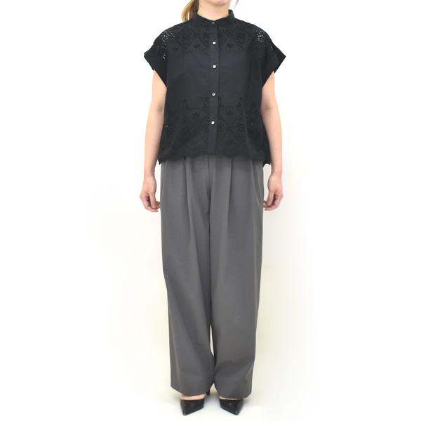 26SS】TICCA ティッカ レースフレンチシャツ TBFS-121 レディース