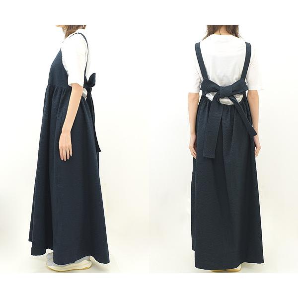 Nasuko　THE SHINZONE シンゾーン　エプロンドレス THE SHINZONE シンゾーン ストライプエプロンドレス ワンピース