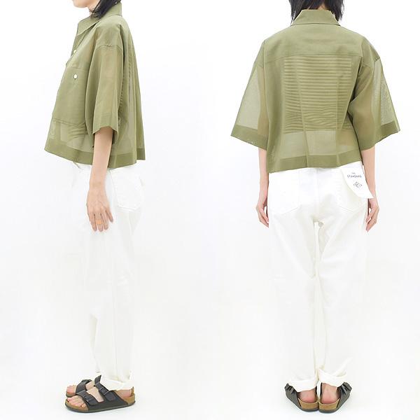 THE SHINZONE ザシンゾーン CROPPED SHEER SHIRT 2023MID-SUMMER】THE SHINZONE シンゾーン クロップドシアー