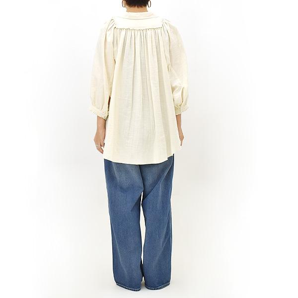 THE SHINZONE シンゾーン ガーゼスモックブラウス GAZE SMOCK BLOUSE 24MMSBL02｜y-trois｜08