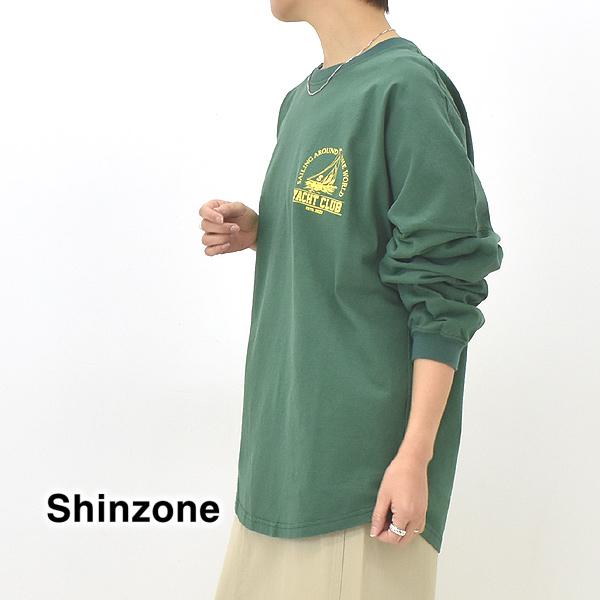 THE SHINZONE シンゾーン "YACHT CLUB LONG TEE" ロゴプリントロンT 24MMSCU09 レディース｜y-trois｜06