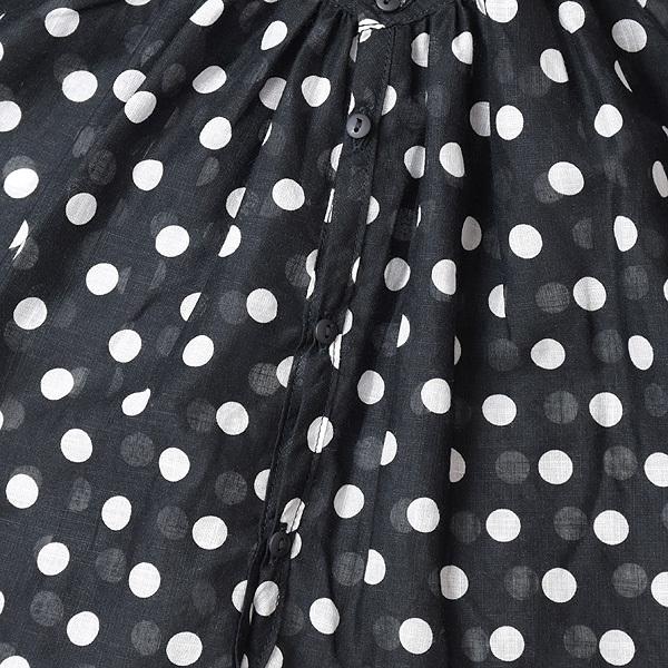 Veritecoeur ドットワイドギャザーブラウス VC-2392 Veritecoeur ヴェリテクール ドットワイドギャザーブラウス VC