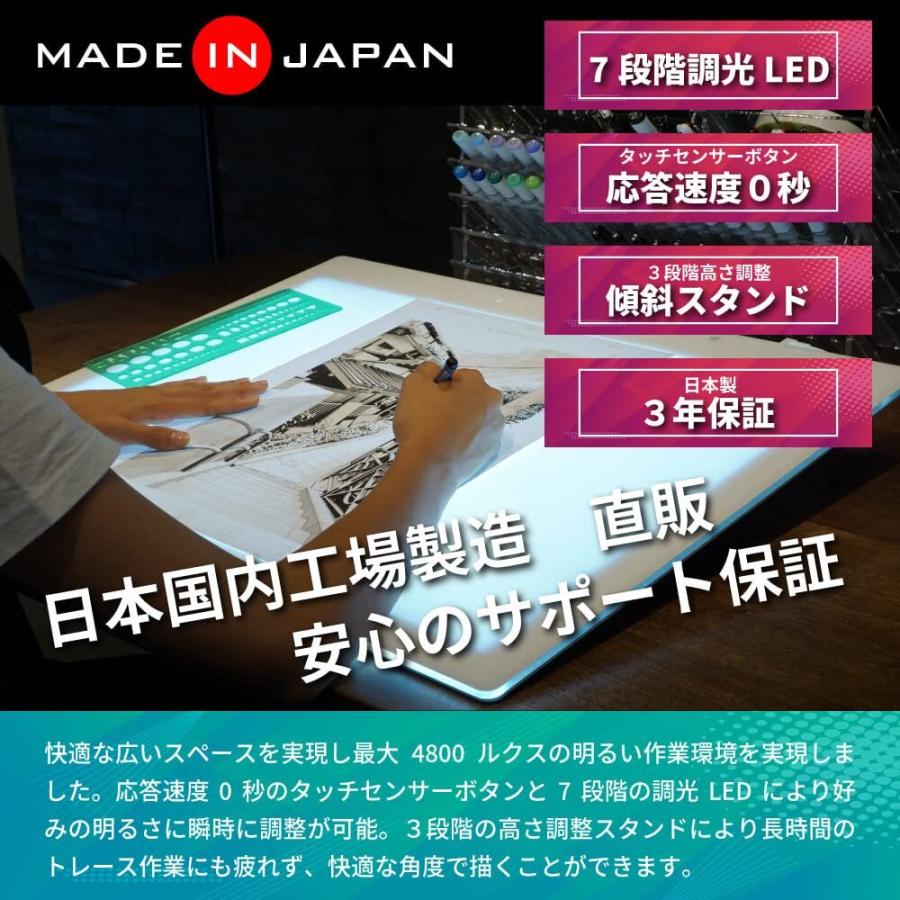 トレース台 Led トライテック トレス台 19年度モデル 日本製 送料無料 B4サイズ トレビュアー B4 500 調光 ライトボックス 製図 書道 検査台 B4 500 トライテック オンラインストア Yahoo 店 通販 Yahoo ショッピング