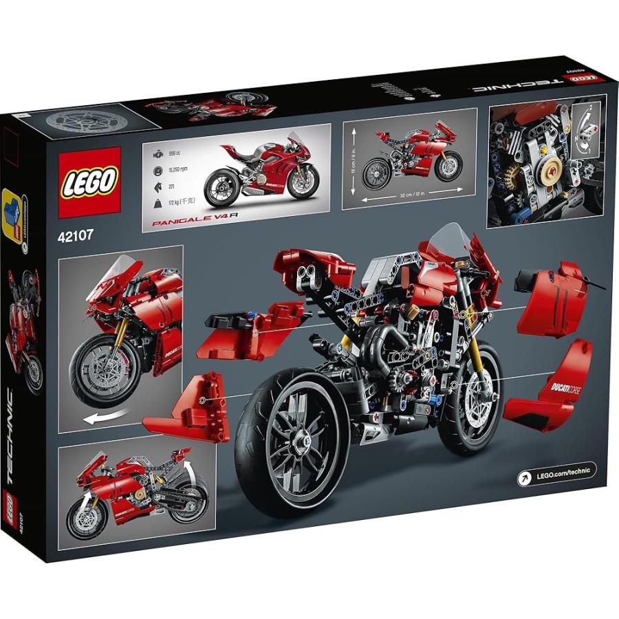 レゴ(LEGO) テクニック ドゥカティ パニガーレ V4 R 42107 おもちゃ ブロック プレゼント バイク STEM 知育 男の子 10歳以上_5