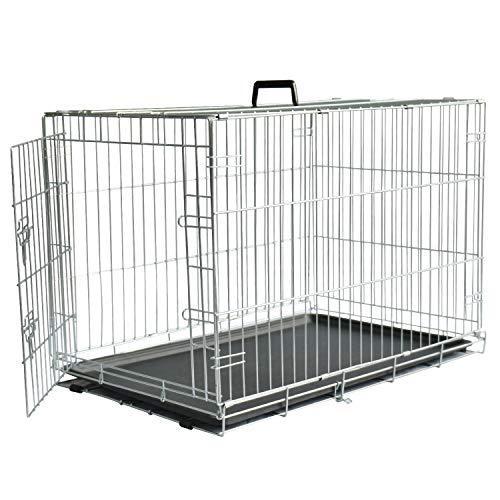 人気絶頂 77x48x54cm ペットケージ Lemka Lemka 折り畳み式 中小型犬用 キャット ワイヤーケージ 持ち運び 持ち手付き 室内外兼用 犬用品 Smssvg Org